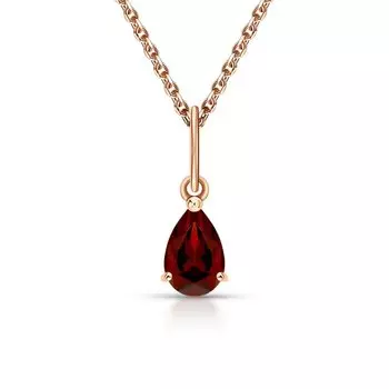 Золотая подвеска с гранатами природными