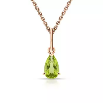 Золотая подвеска с хризолитами природными