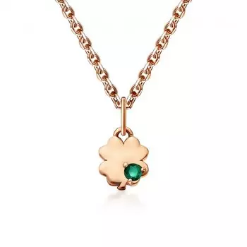 Золотая подвеска с изумрудами природными