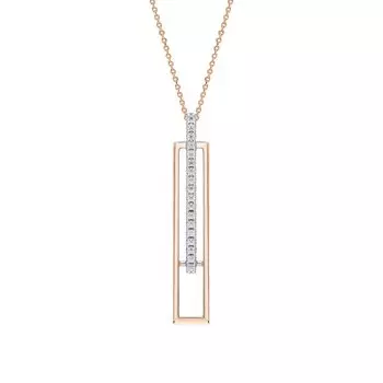 Золотая подвеска с кубическим цирконием