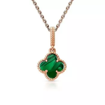 Золотая подвеска с малахитом