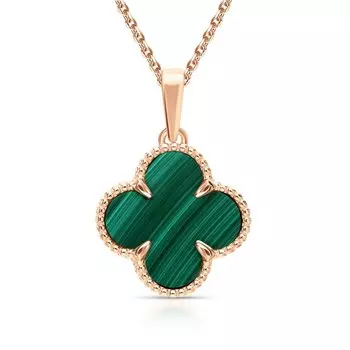 Золотая подвеска с малахитом