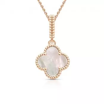 Золотая подвеска с перламутром природным