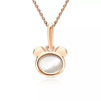 Золотая подвеска с перламутром природным