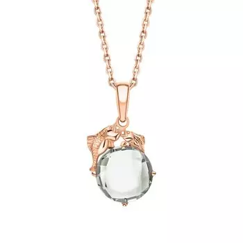 Золотая подвеска с празиолитом