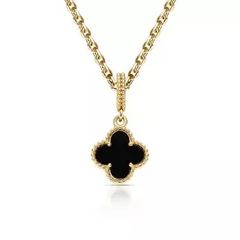 Золотая подвеска с природным агатом