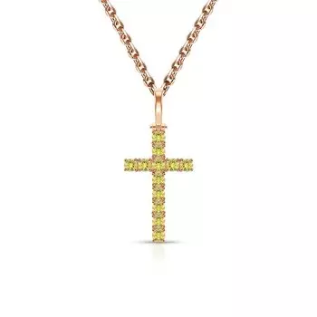 Золотая подвеска с сапфирами природными