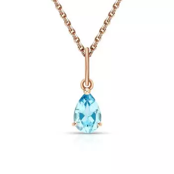 Золотая подвеска с топазами природными