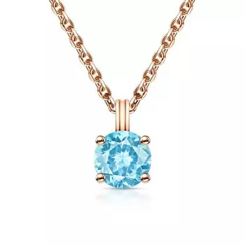 Золотая подвеска с топазами природными