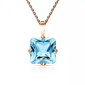 Золотая подвеска с топазом