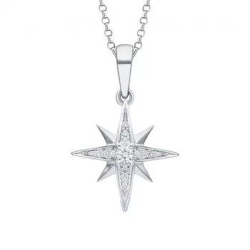 Золотая подвеска с топазом и бриллиантами