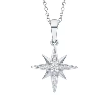 Золотая подвеска с топазом и бриллиантами