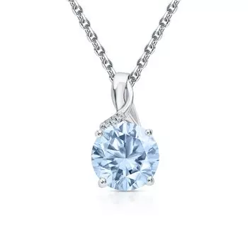 Золотая подвеска с топазом и бриллиантами