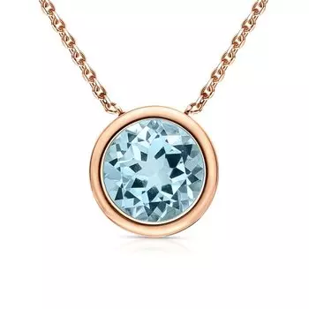 Золотая подвеска с топазом природным