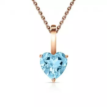 Золотая подвеска с топазом природным