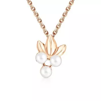 Золотая подвеска с жемчугами