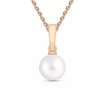 Золотая подвеска с жемчугом