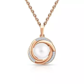 Золотая подвеска с жемчугом