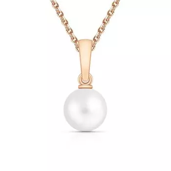 Золотая подвеска с жемчугом