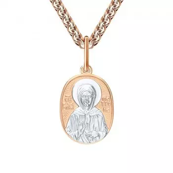 Золотая подвеска Святая Блаженная Матрона