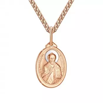 Золотая подвеска "Святой Николай Чудотворец"