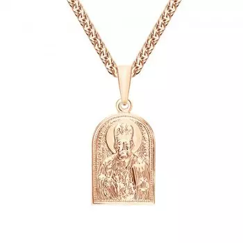 Золотая подвеска "Святой Николай Чудотворец"