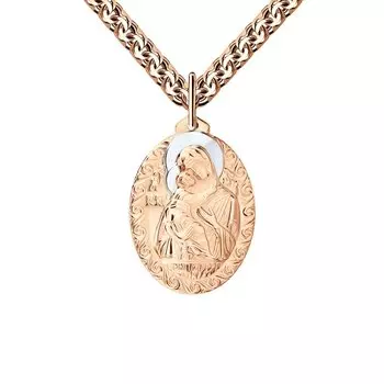 Золотая подвеска "Владимирская Божия Матерь"