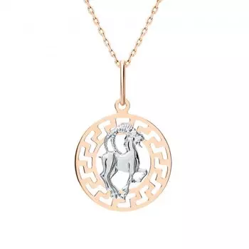 Золотая подвеска-зодиак "Козерог"