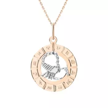 Золотая подвеска-зодиак "Скорпион"