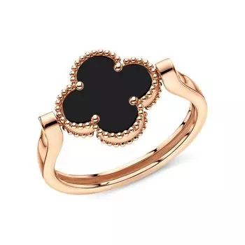 Золотое кольцо с агатами природными