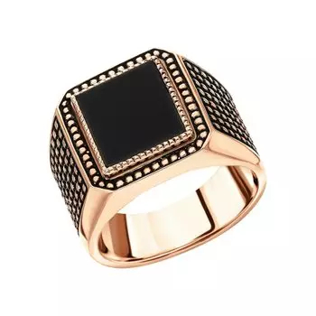 Золотое кольцо с агатами природными