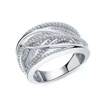 Золотое кольцо с бриллиантами природными