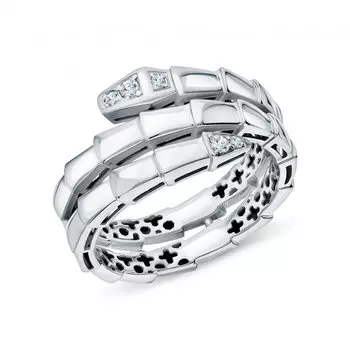 Золотое кольцо с бриллиантами природными