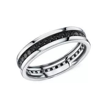 Золотое кольцо с бриллиантами природными