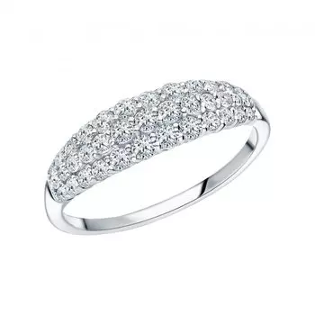 Золотое кольцо с бриллиантами природными