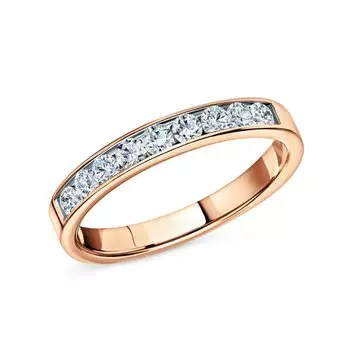 Золотое кольцо с бриллиантами природными