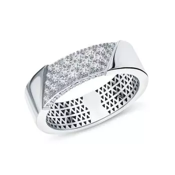 Золотое кольцо с бриллиантами природными