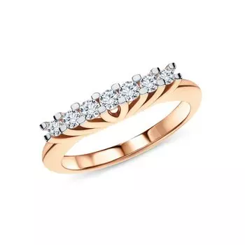 Золотое кольцо с бриллиантами природными