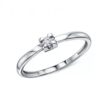 Золотое кольцо с бриллиантами природными