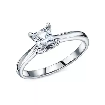 Золотое кольцо с бриллиантами природными