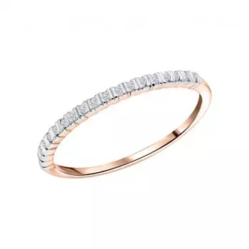 Золотое кольцо с бриллиантами природными