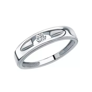 Золотое кольцо с бриллиантами природными