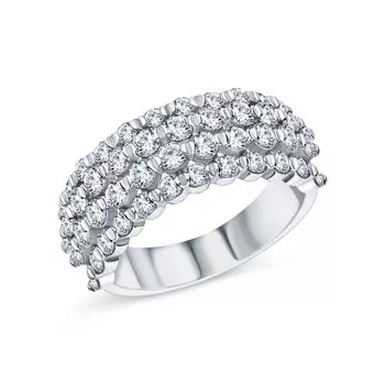 Золотое кольцо с бриллиантами природными