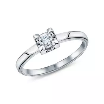 Золотое кольцо с бриллиантами природными