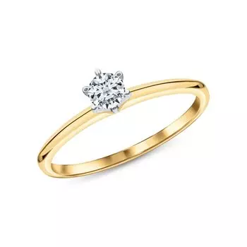 Золотое кольцо с бриллиантами природными