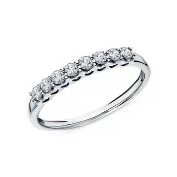 Золотое кольцо с бриллиантами природными