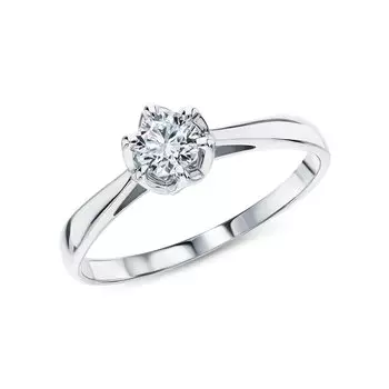 Золотое кольцо с бриллиантами природными