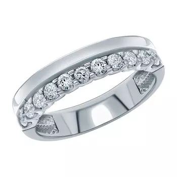 Золотое кольцо с бриллиантами природными