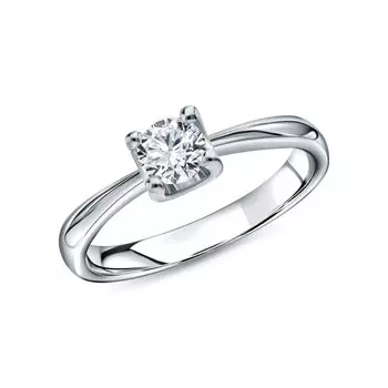 Золотое кольцо с бриллиантами природными