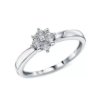 Золотое кольцо с бриллиантами природными